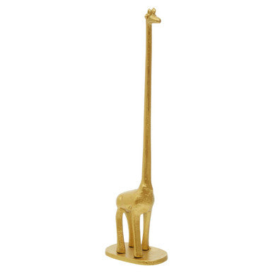 Gold Finish Giraffe Toilet Roll Holder | Fauna