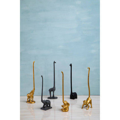 Gold Finish Elephant Toilet Roll Holder | Fauna