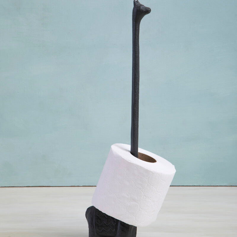 Black Finish Llama Toilet Roll Holder | Fauna