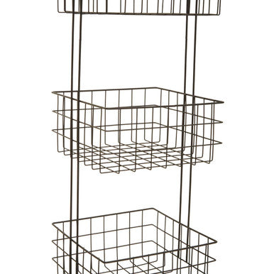 Three Tier Black Storage Caddy | Kirby