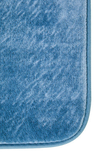 Denim Blue Bath and Pedestal Mat Set | Soak