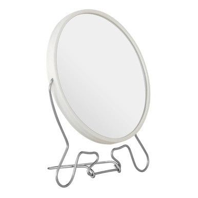 White Metal Large Shaving Mirror | Mison