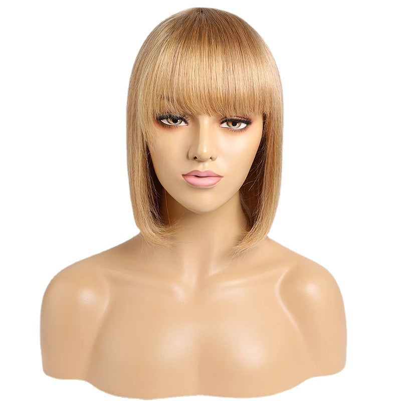 Medium-Length Straight Wig for Women