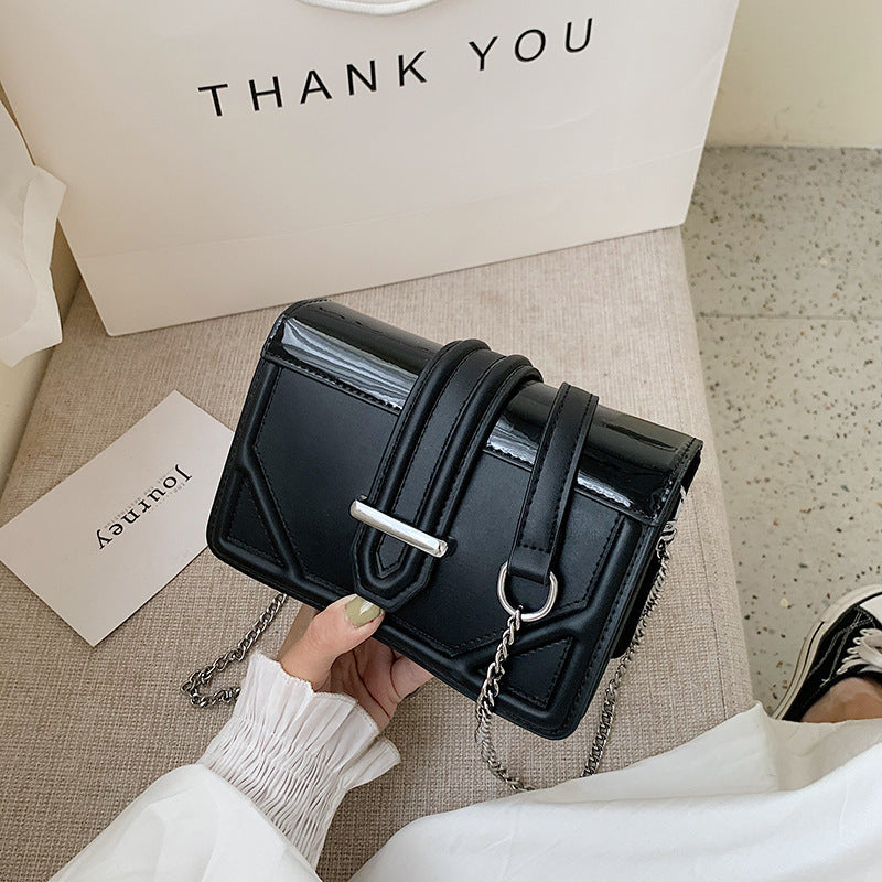 Chain Shoulder Solid Color Small Square Bag