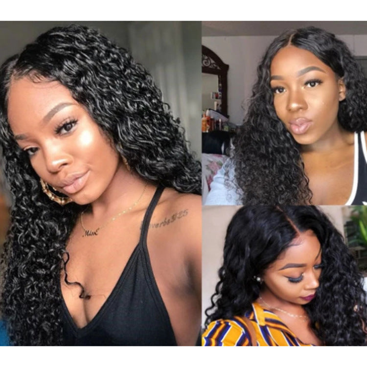 Long Small-Curl Wig - African Style
