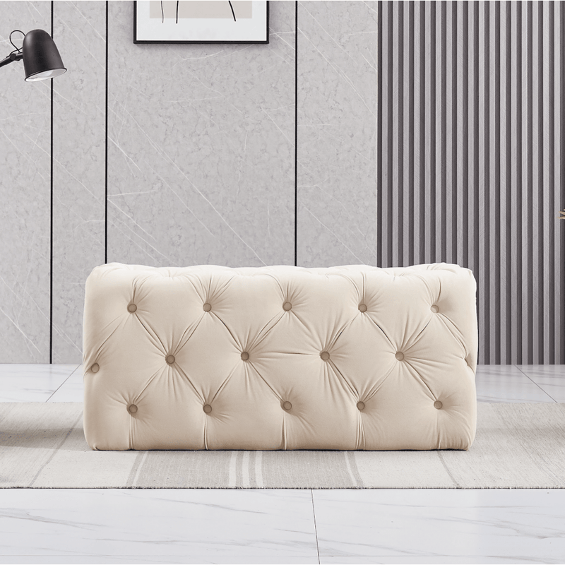 Melia Velvet Ottoman Bench