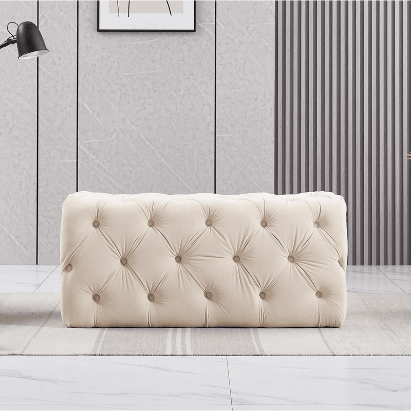 Melia Velvet Ottoman Bench
