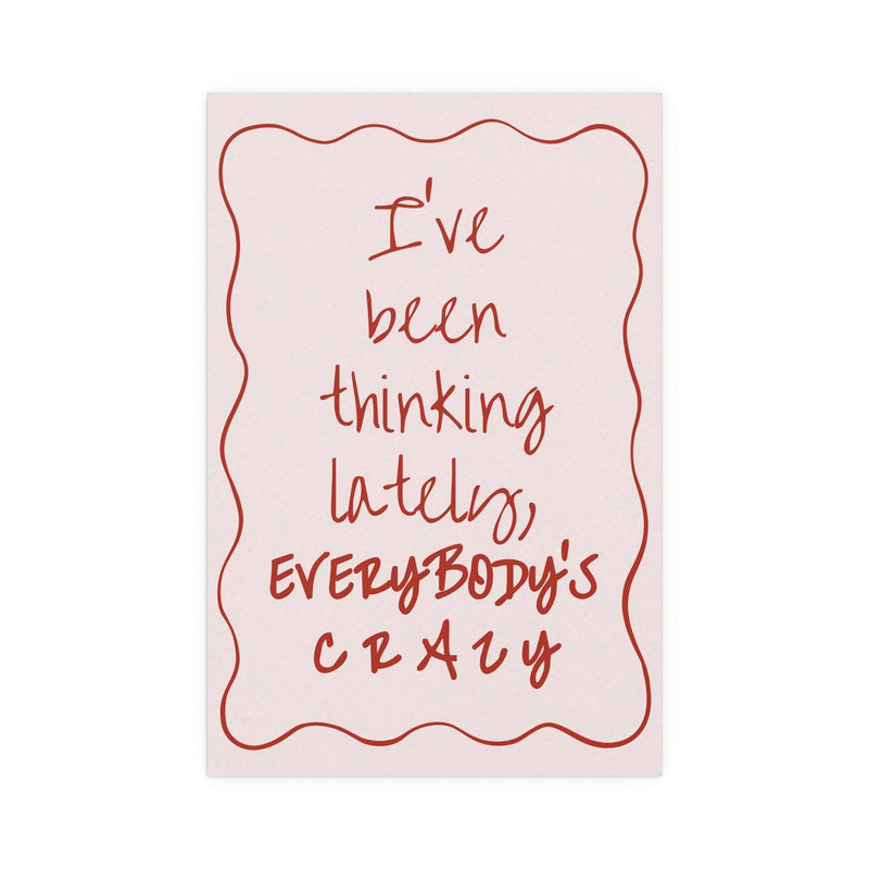 Olivia Dean - Everybody's Crazy (Pink & Red)