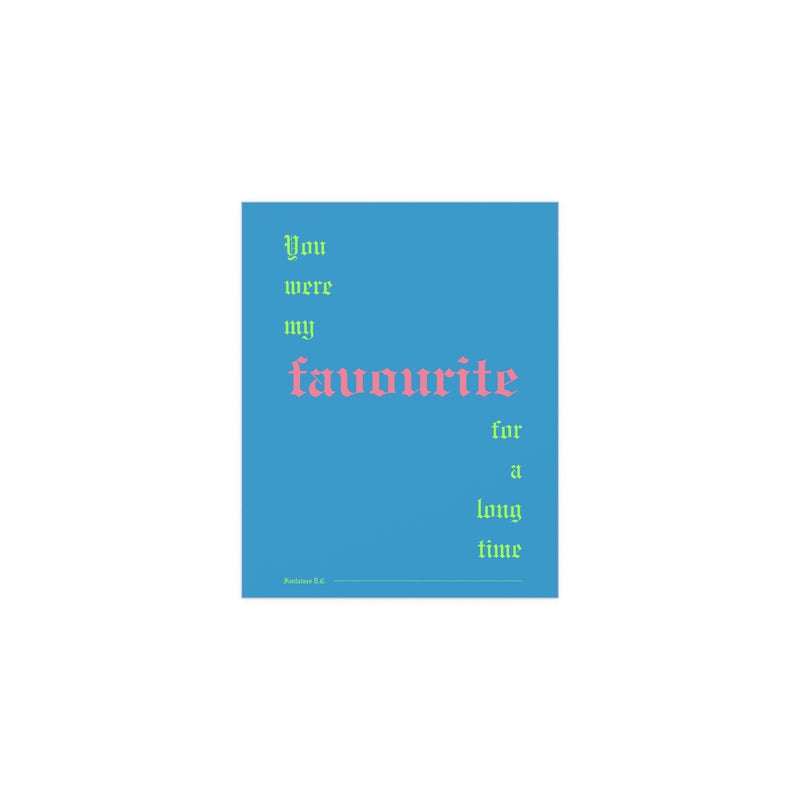 Fontaines DC - Favourite Poster (Romance Blue)
