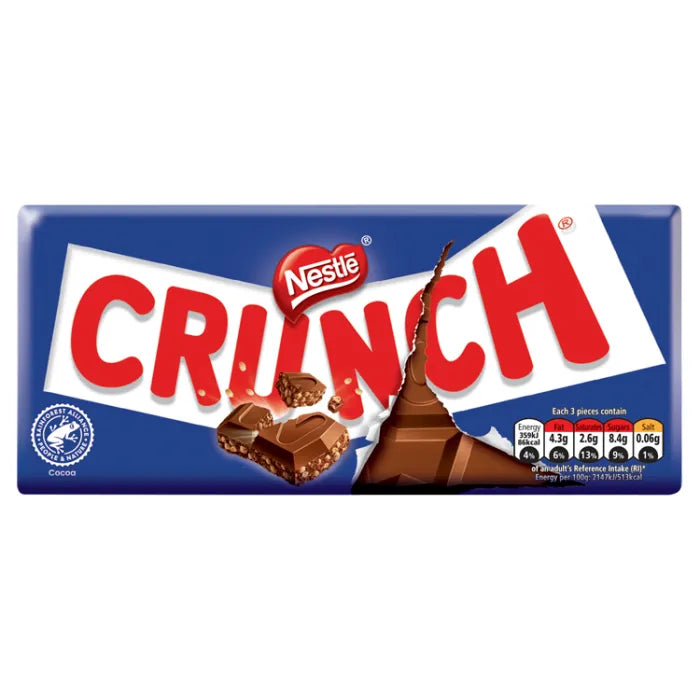 20 x Nestle Crunch Bar - 100GM