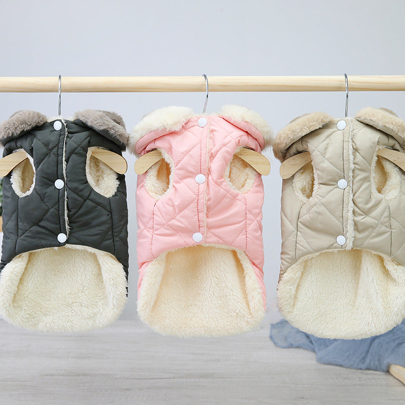 Pet Puppy Clothes Cotton-padded Jacket