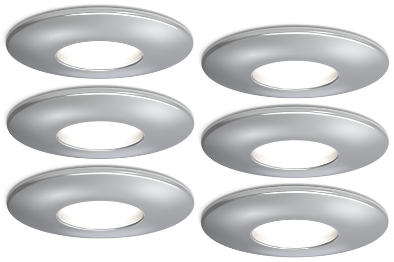 4lite IP20 GU10 Fire-Rated Downlight - Chrome