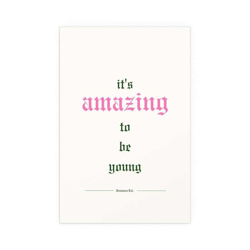 Fontaines DC - It's Amazing To Be Young (Off-white)