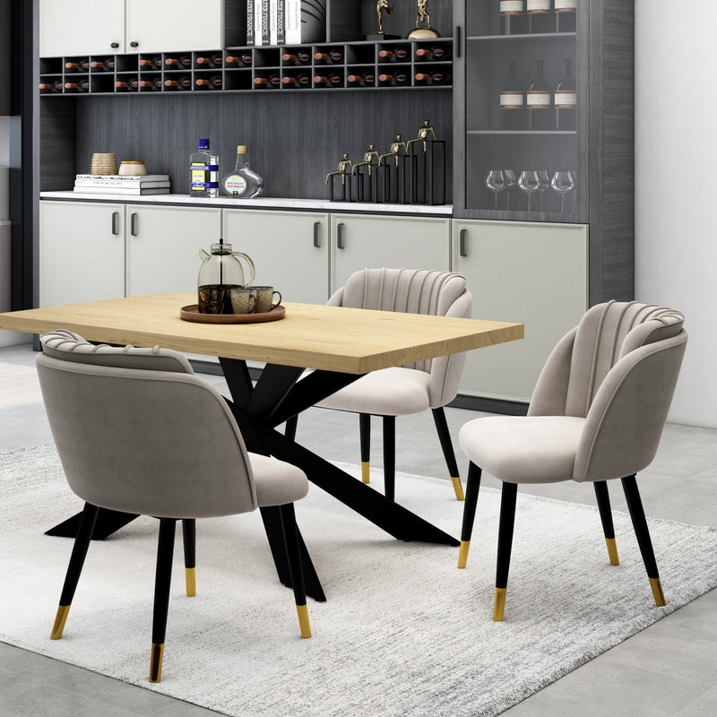 Milano velvet dining chair