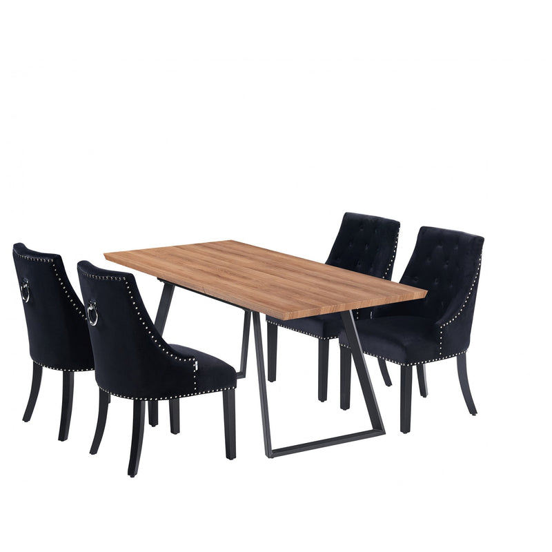 Windsor Toga Lux Dining Set | a Brown Table and Set of 4 Chairs