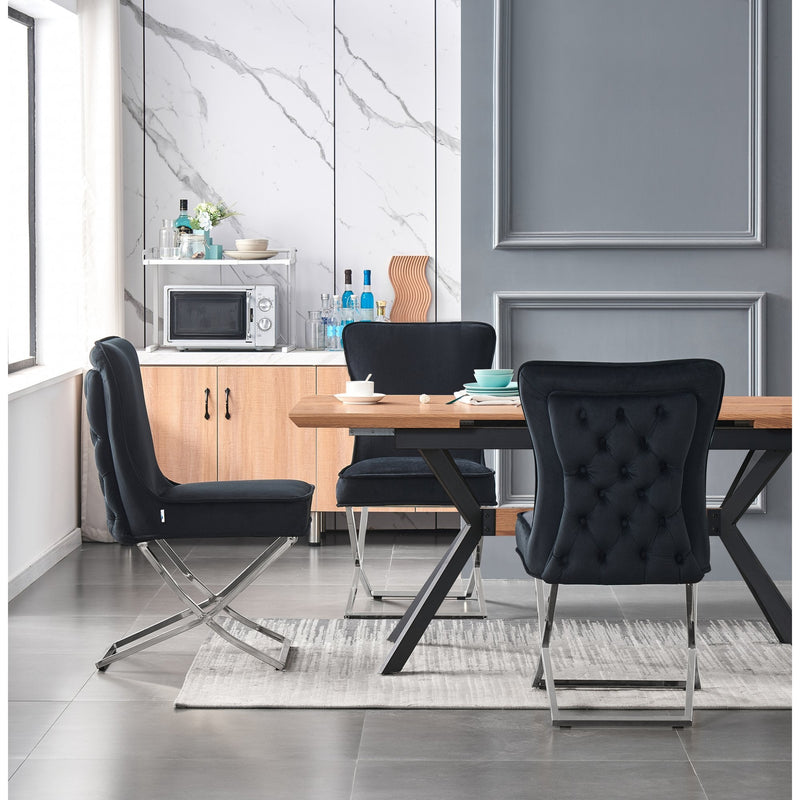 Trafalgar Velvet Dining Chair