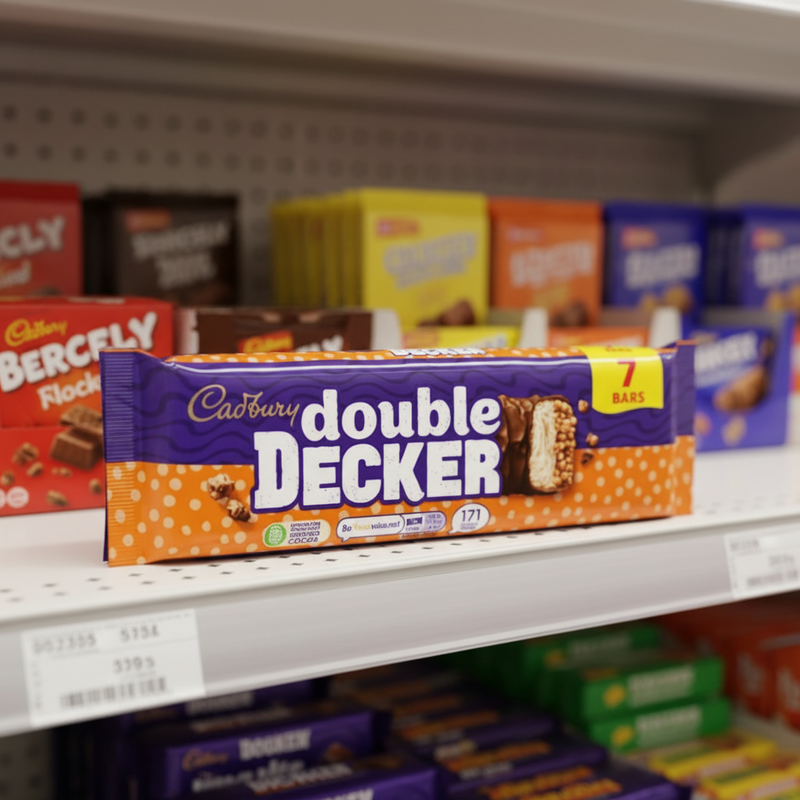 8 x Cadbury Double Decker Snacksize 7pk - 261GM