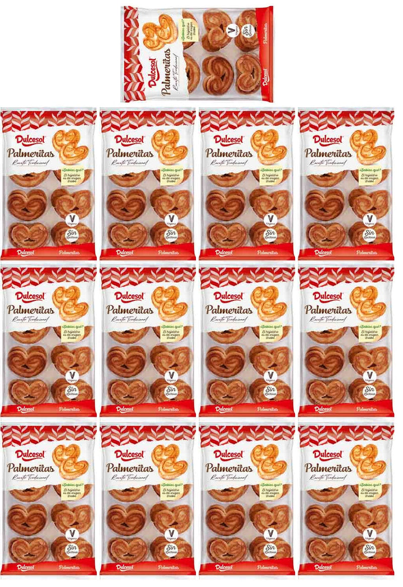 13 X Dulcesol Palmier Puff Pastry 16 Pack (180G)