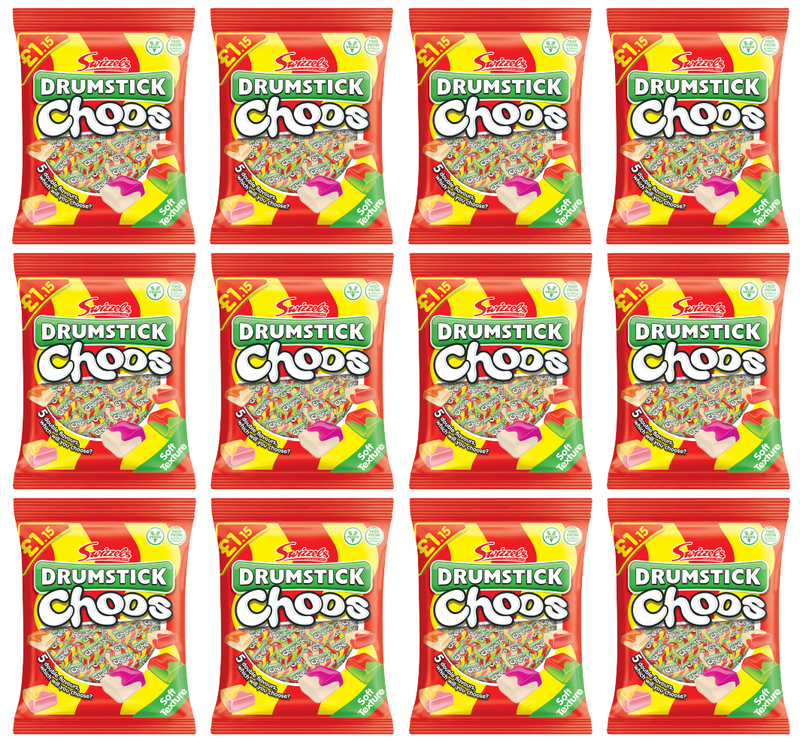 12 x Swizzels Drumstick Choos - 115Gm