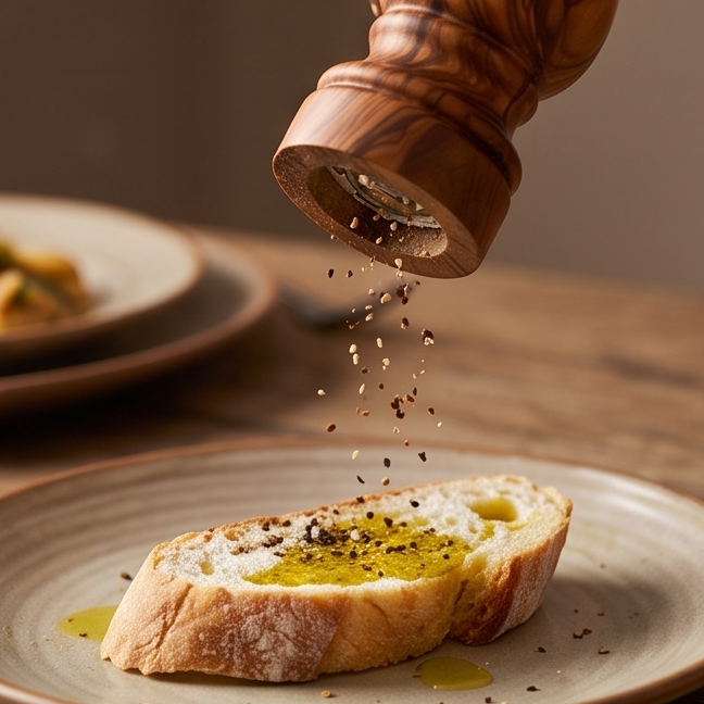 Olive Wood Spice Grinder Mill | Traditional Wooden Salt & Pepper Herb Shaker