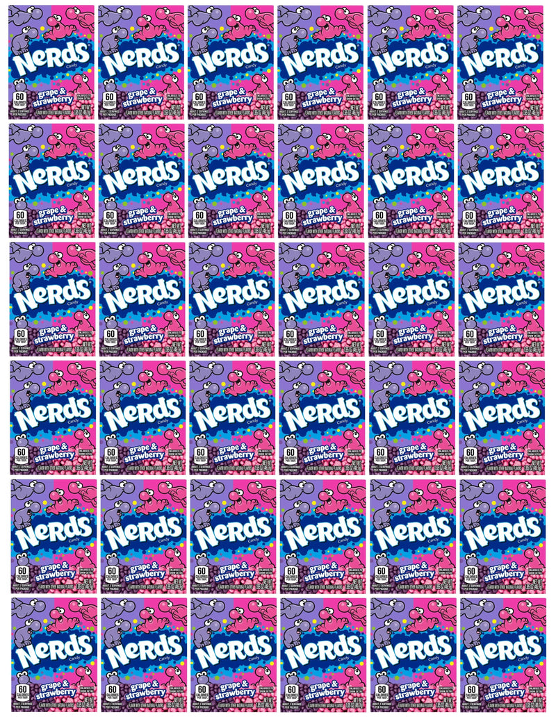 36 x Nerd Grape And Strawberry Impulse Pack - 46.7G