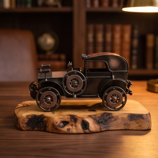 Car on Olivewood Board