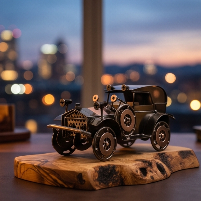 Car on Olivewood Board