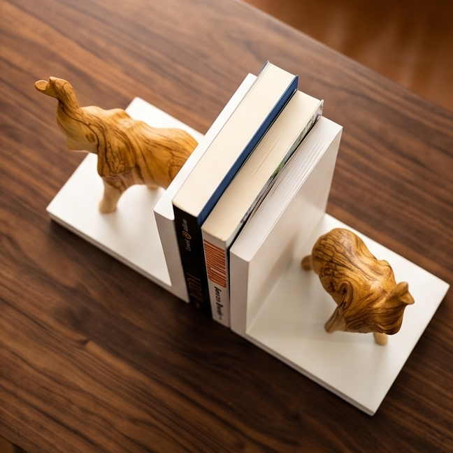 Elephant Bookends