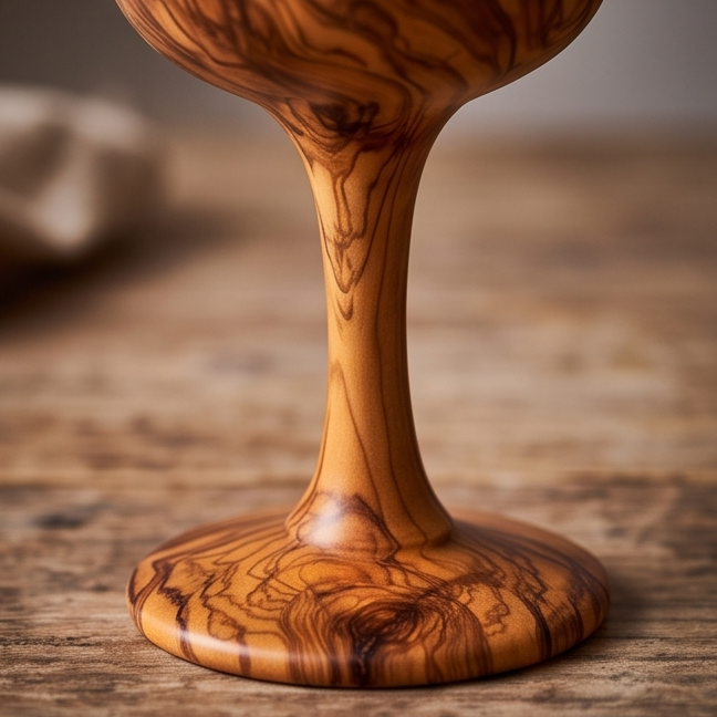 Olive Wood Wine Cup, barware, wine lovers, gift, gift for him, gift for her, decor