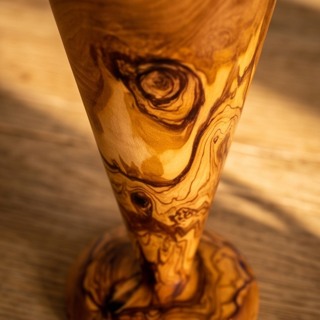 Olive Wood Wooden Cone Shaped Cup