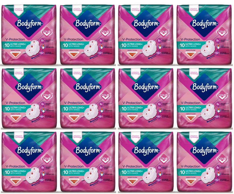 12 x Bodyform Ultra Long - 10 Pack