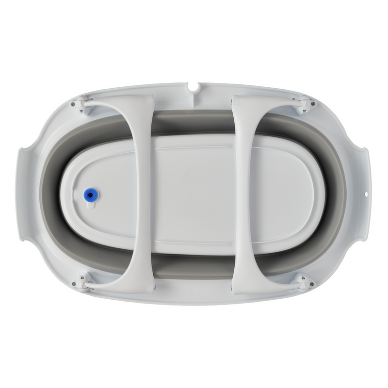 Vital Baby Foldable Compact Baby Bath - White & Grey
