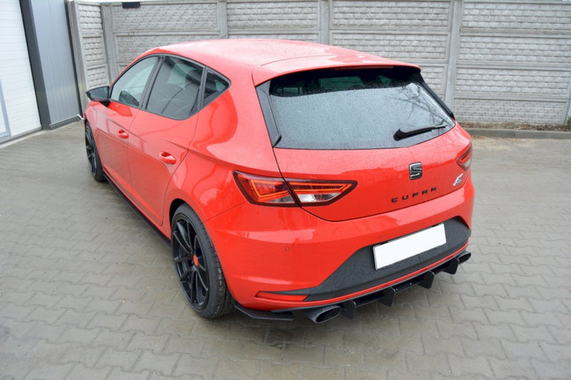 Maxton Design - SEAT LEON III CUPRA REAR DIFFUSER & REAR SIDE SPLITTERS