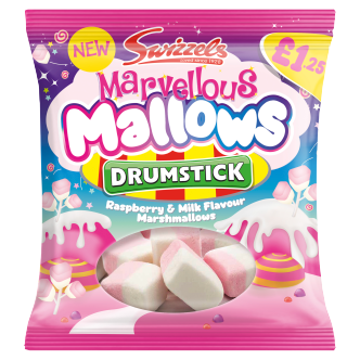 12 X Swizzels Marvellous Mallows Drumstick 100GM