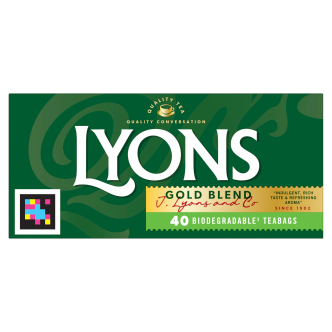 12 x Lyons Tea Gold 40's - 125GM