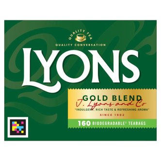 8 x Lyons Tea Gold 160's - 500GM