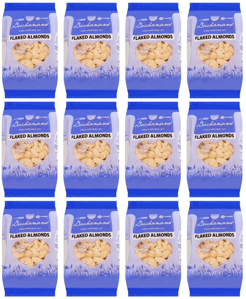 12 x Buchanan Flaked Almonds 100G