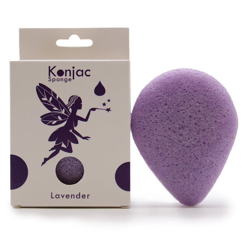 Lavender - Calming - Teardrop Konjac Sponge