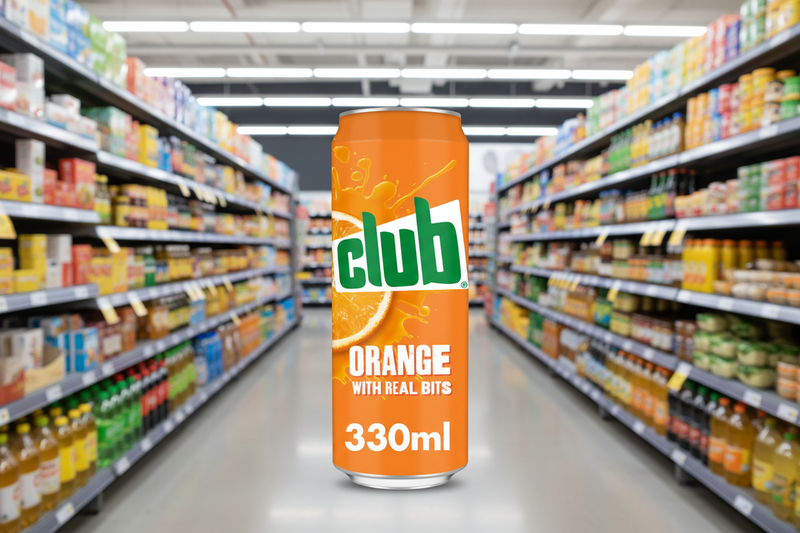 24 x Club Orange Can 330Ml