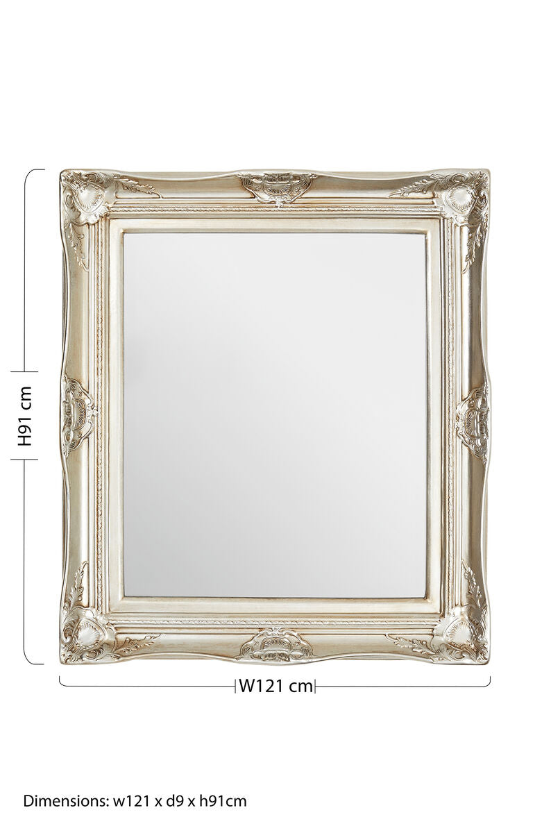 Ornate Metallic Foliage Wall Mirror | Adelere