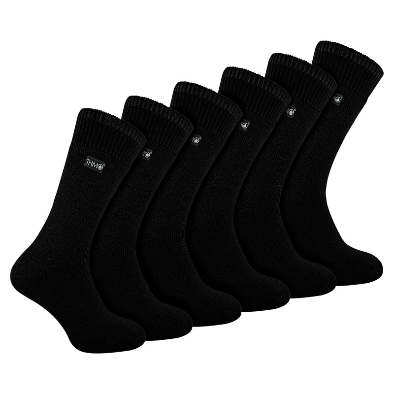 Mens Thick Winter Thermal Socks with Seamless Toe (Multipack Options)