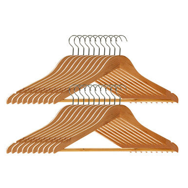 Set of Twenty Wooden Clothes Hangers | Cintre