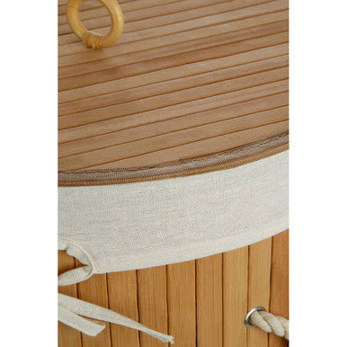 Natural Round Laundry Hamper | Kankyo