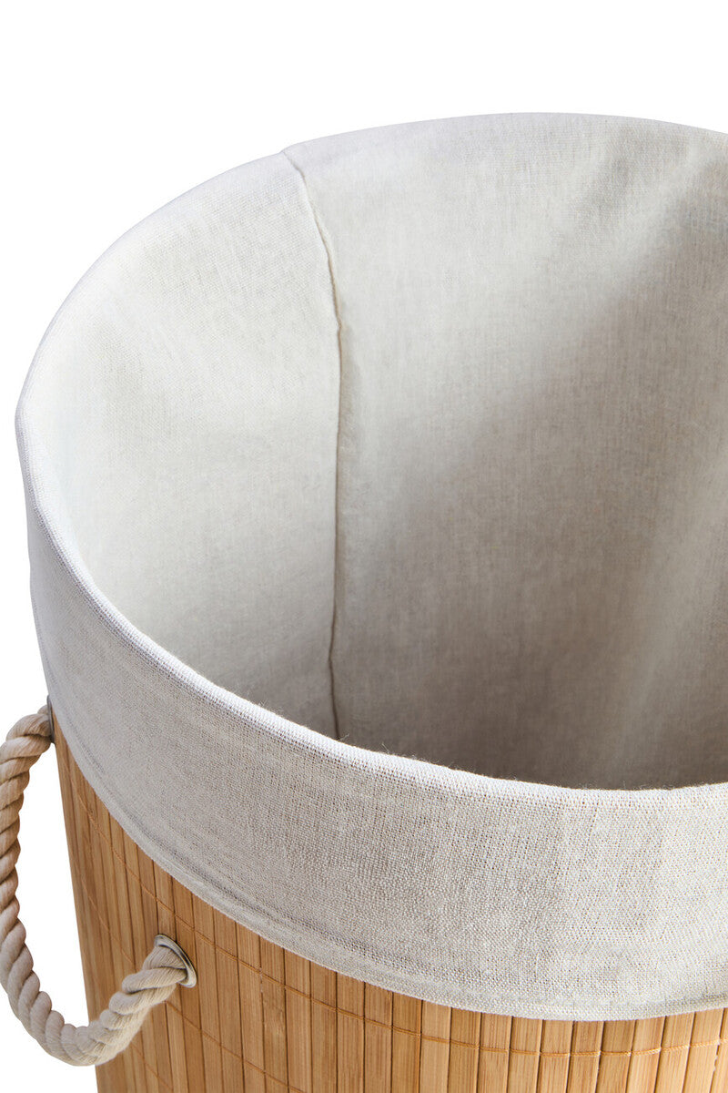 Natural Round Laundry Hamper | Kankyo