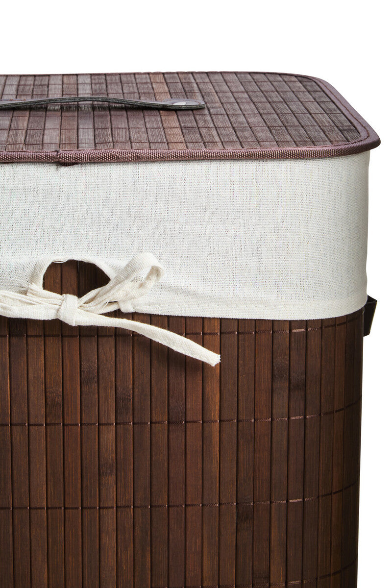 Brown Bamboo Laundry Hamper | Kankyo