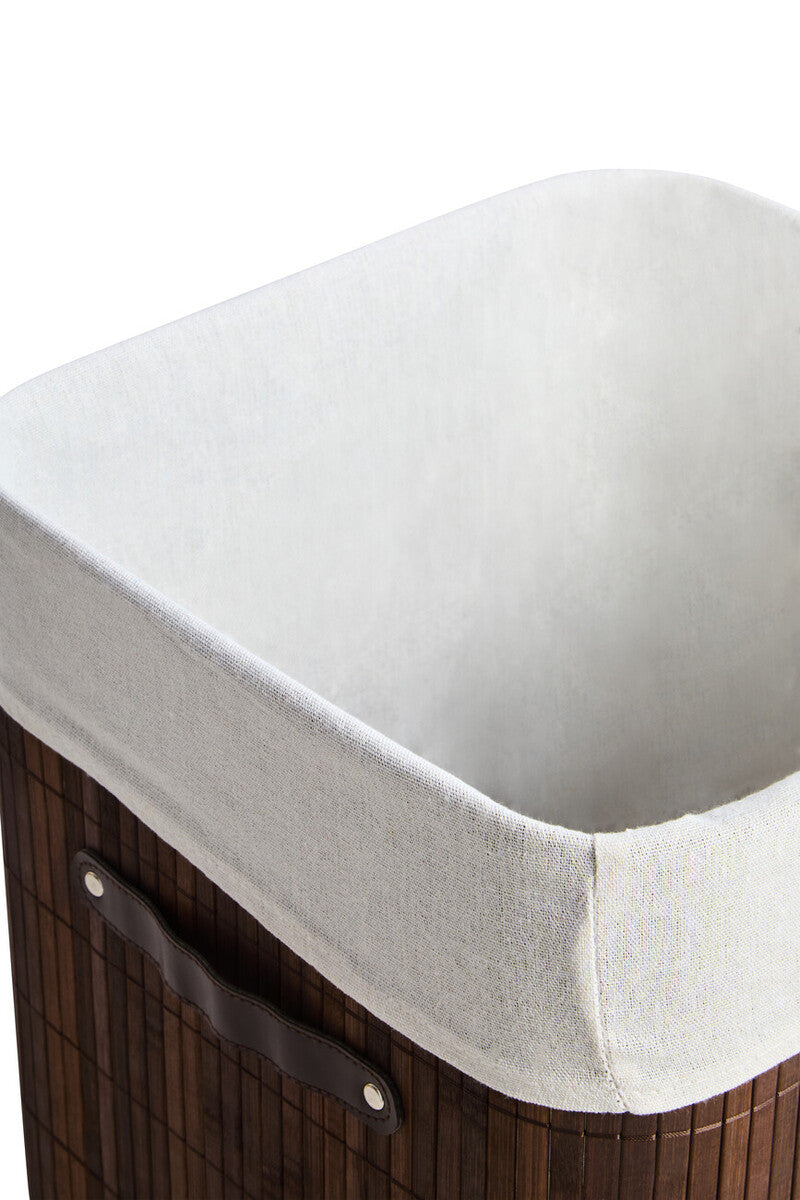 Brown Bamboo Laundry Hamper | Kankyo