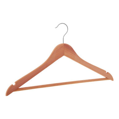 Cedar Wood Clothes Hanger with Notches | The Dandy Sparrow