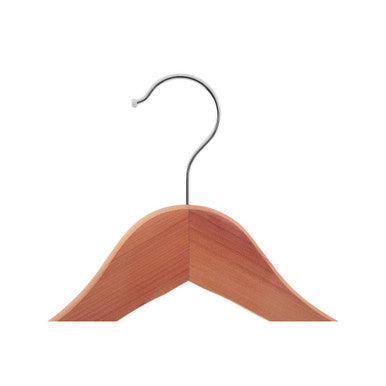 Cedar Wood Clothes Hanger with Notches | The Dandy Sparrow