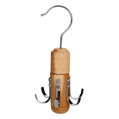 Cedar Wood 6 Hook Tie and Belt Hanger | The Dandy Sparrow