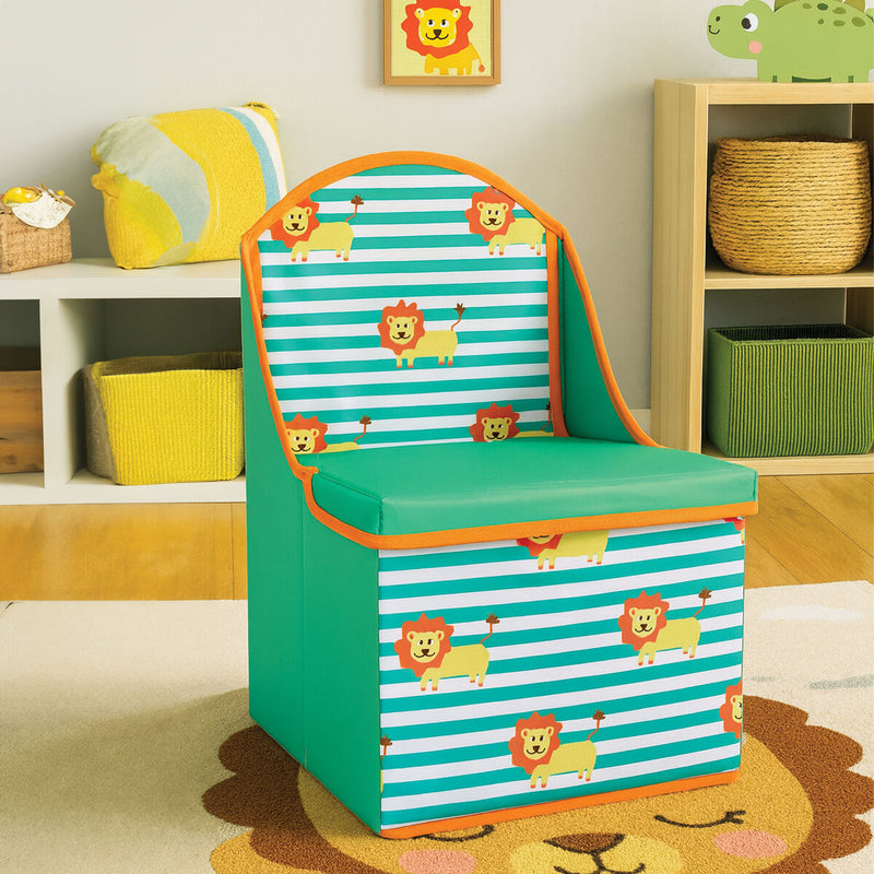 Children's Lion Design Storage Seat | Children's Storage